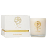 Luxurious Argos Pour Femme scented candle in white, featuring a blend of fragrant notes, vegan wax, and a stunning embossed design.