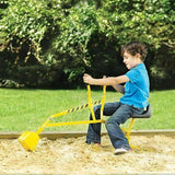 Durable metal digger toy for kids aged 3-10, featuring realistic design and 50kg load capacity for imaginative play.