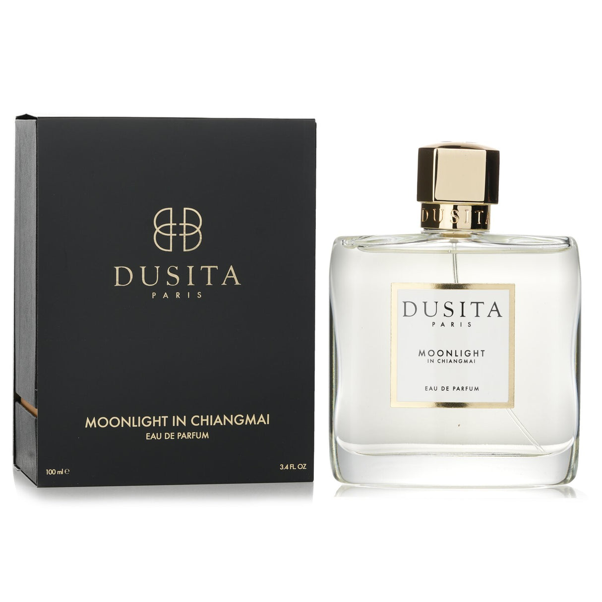 Dusita Moonlight In Chiangmai Eau De Parfum, 100ml, woody aromatic scent for men with notes of Yuzu, Jasmine, and exotic spices.