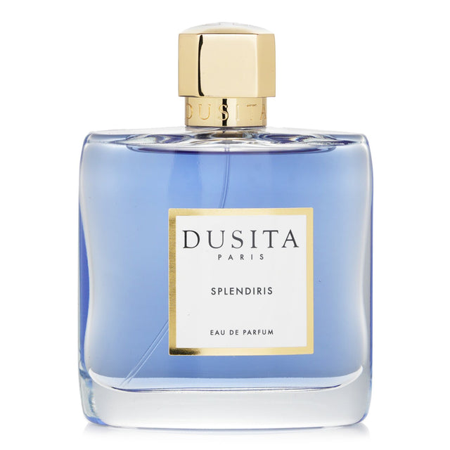 Dusita Splendiris Eau De Parfum Spray, 100ml, features floral green notes with iris, violet, and a warm vanilla base.