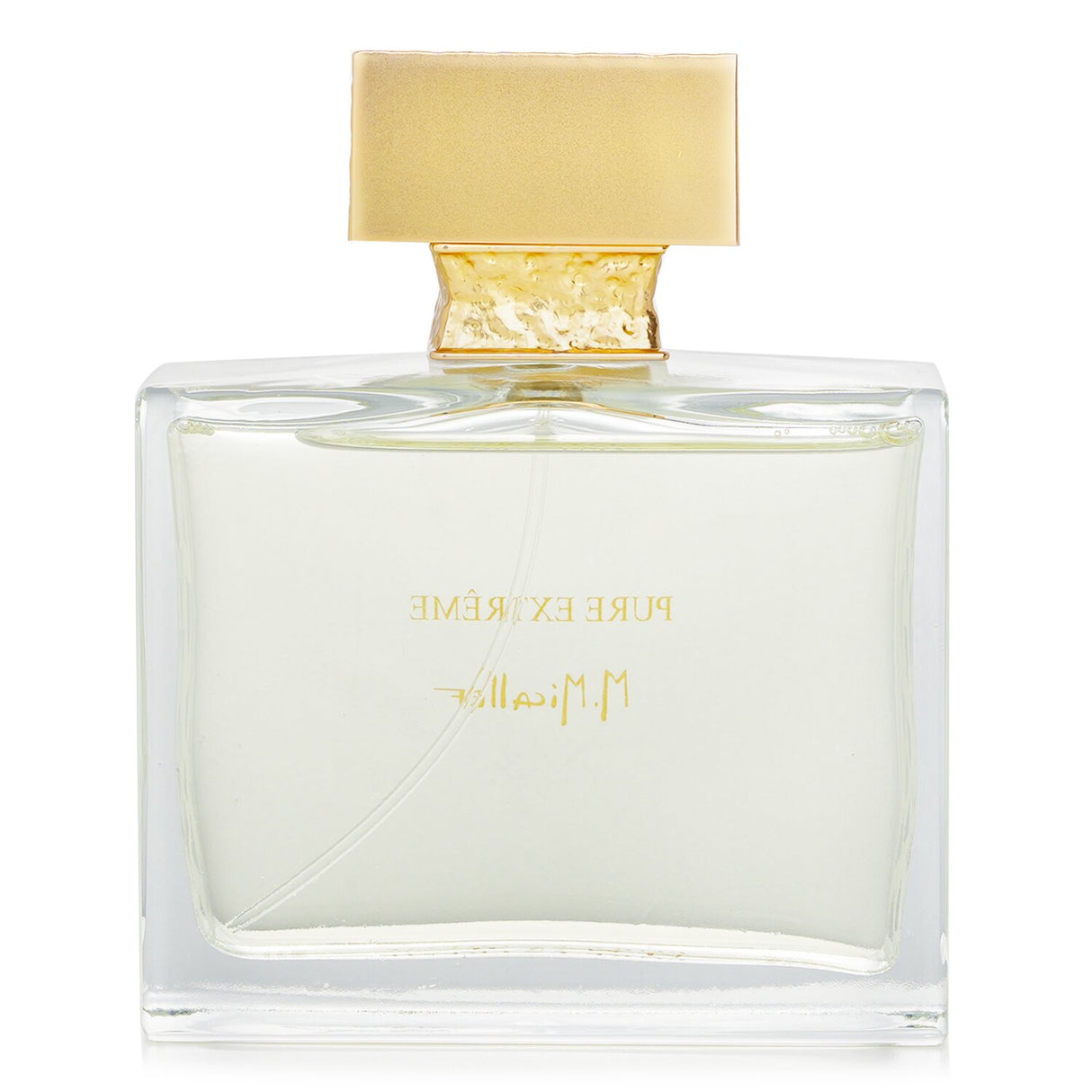 Elegant 100ml M. Micallef Pure Extreme Eau De Parfum spray featuring musky floral notes of rose, jasmine, and white musk.