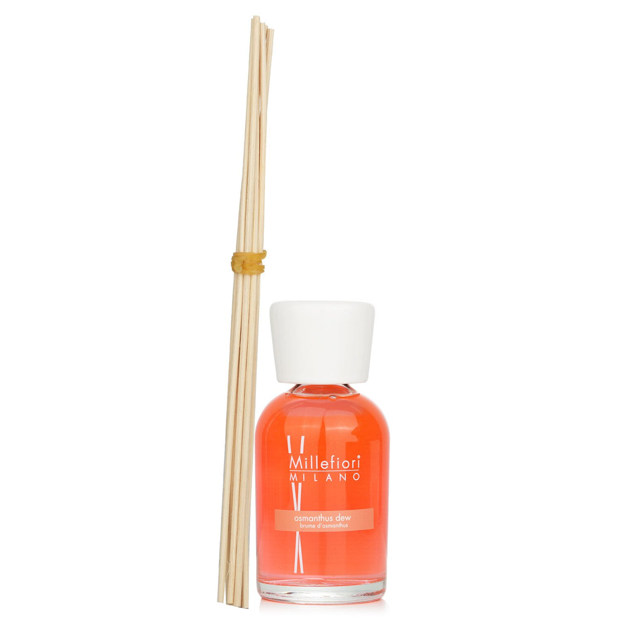 Millefiori Osmanthus Dew diffuser in 250ml, delivering a refreshing floral scent for a serene home ambiance.