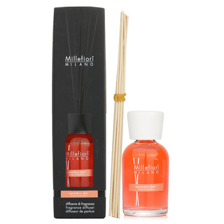 Millefiori Osmanthus Dew diffuser, 250ml, offering a refreshing floral scent for a serene home ambiance.