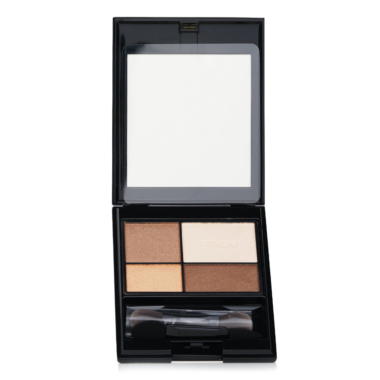 Kanebo Sensai Eye Colour Palette 01 Shiny Foliage featuring four earthy shades for versatile, luxurious eye makeup looks.