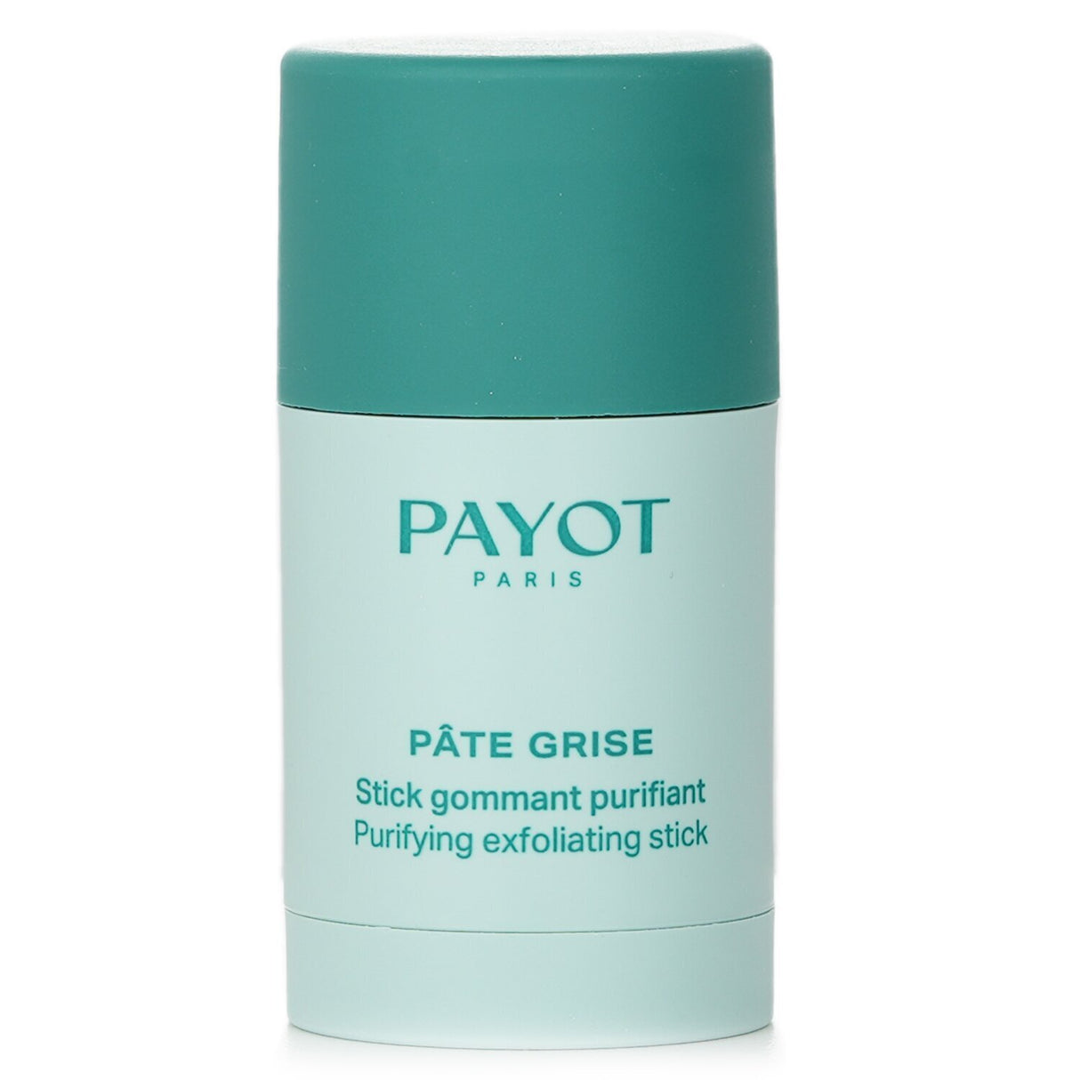 Payot Pate Grise Stick Gommant Purifiant, a vegan exfoliating stick for clearer, radiant skin with natural ingredients.