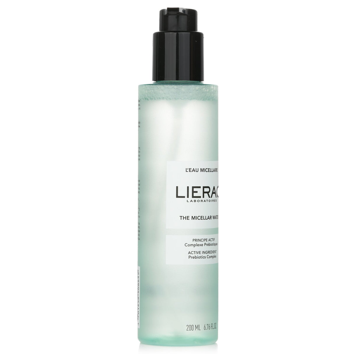 Lierac Micellar Water in a 200ml bottle, a vegan formula for effective makeup removal and deep hydration for all skin types.