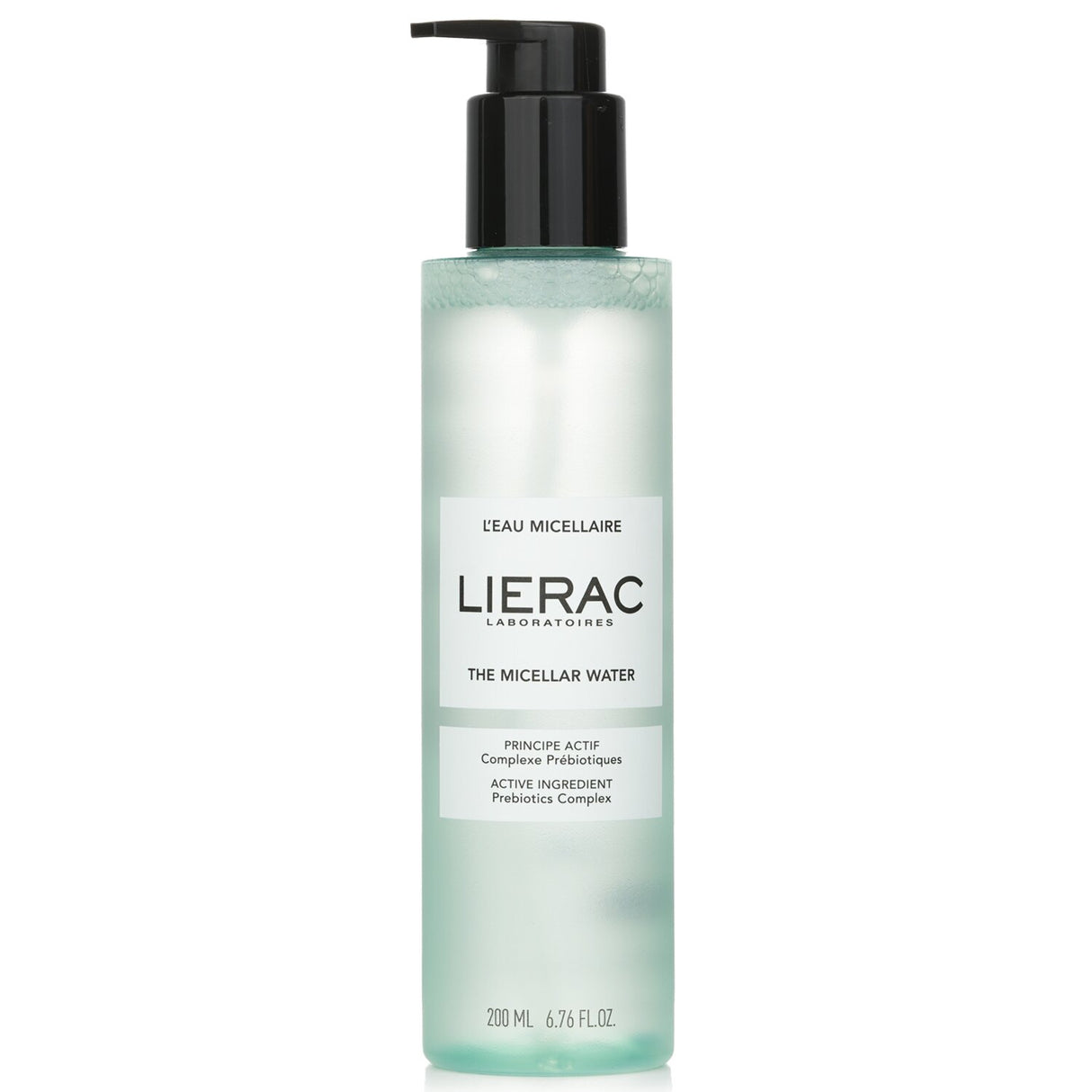 Lierac Micellar Water in 200ml, a vegan formula for makeup removal, cleansing, and hydration for all skin types.