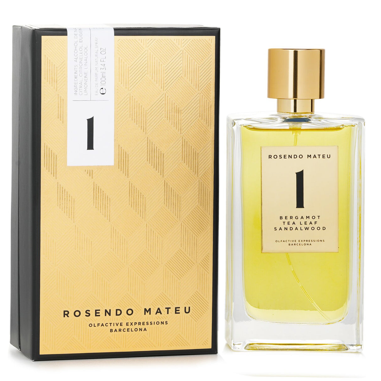 Rosendo Mateu Eau De Parfum features a vibrant blend of bergamot, tea leaf, and sandalwood, perfect for spring and summer.