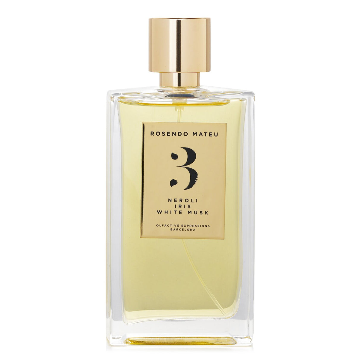 Rosendo Mateu Eau De Parfum Spray #3 features floral woody musk notes of neroli, iris, and white musk, suitable for all.