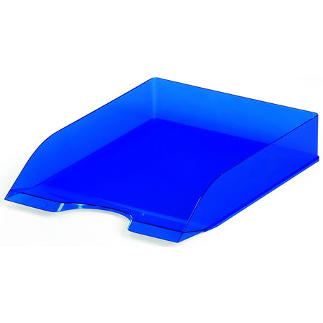 Durable Ice Blue Letter Tray for A4 to C4 documents, measuring 337 x 253 x 63 mm, perfect for organizing your workspace.