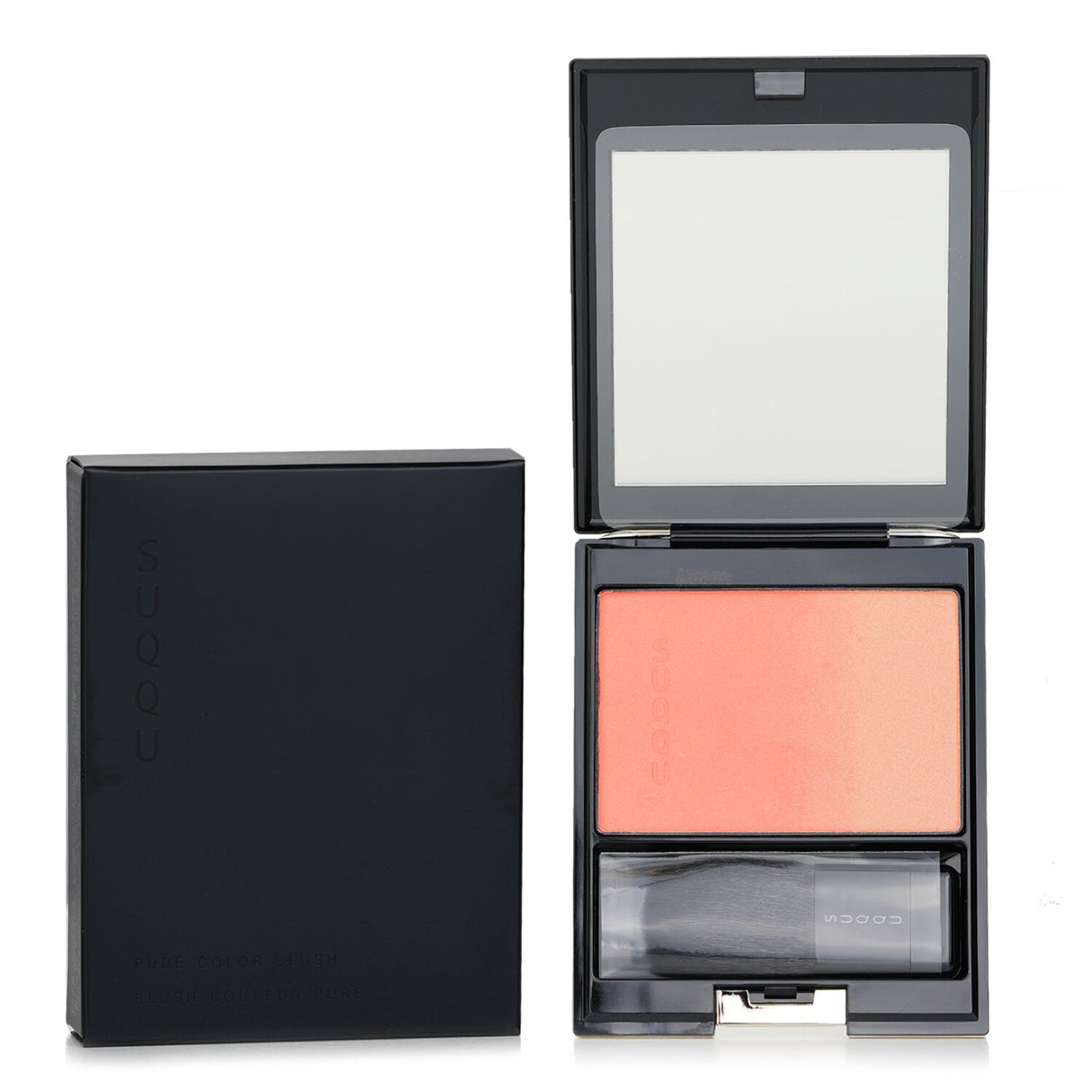 Lightweight SUQQU Pure Color Blush #08 Momodaidai in 7.5g, offering a smooth, blended finish with a radiant, youthful glow.