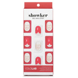 Cololab Showker Gel Nail Strip #CSA511, a red heart design, offers salon-quality, waterproof, and easy-to-apply nail art at home.