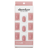 Cololab Showker Gel Nail Strip # CSF111 in Goddess Coral Pink, vibrant, easy-to-apply, waterproof, and non-toxic for salon-quality nails at home.