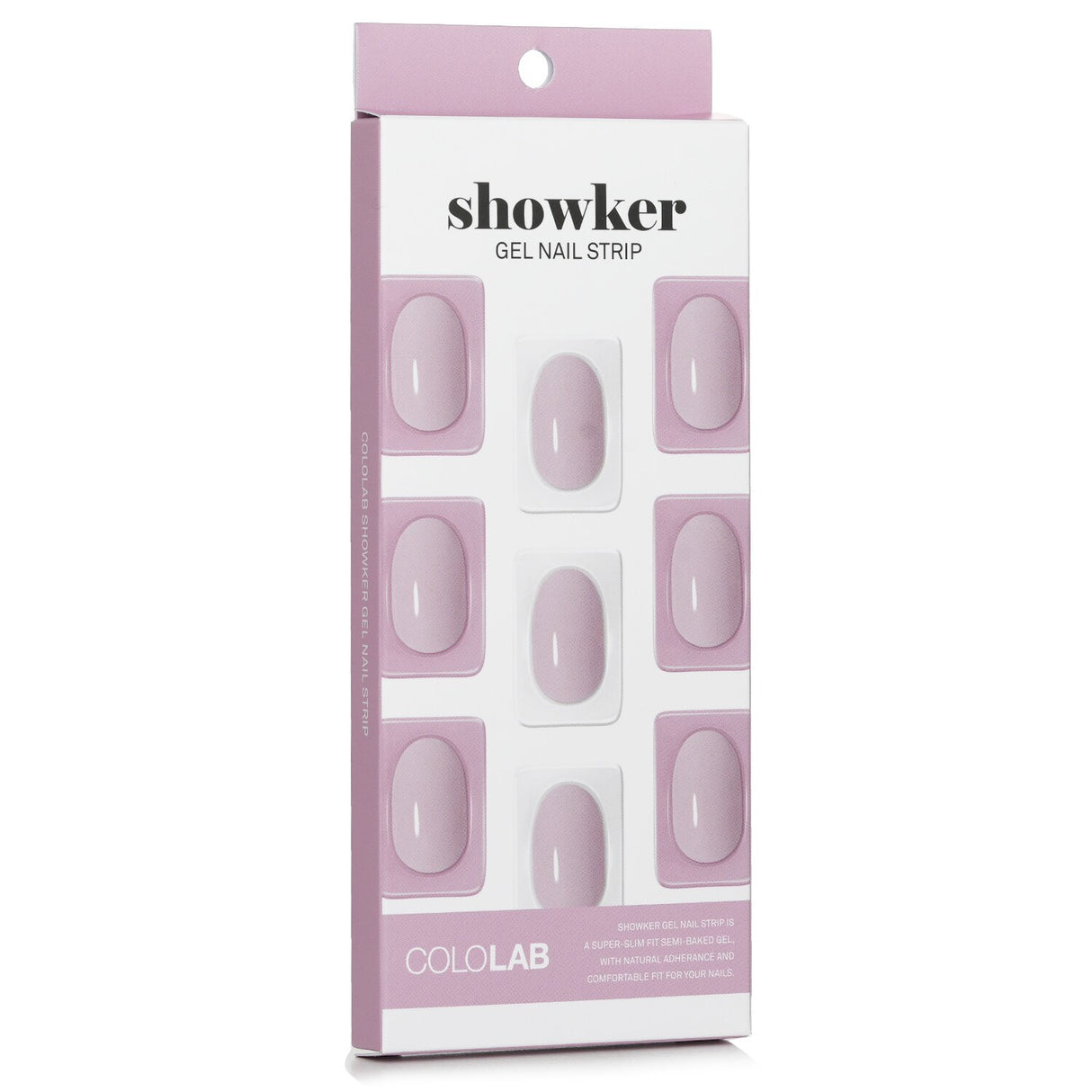 Cololab Showker Gel Nail Strip in Lovely Violet: easy-to-apply, waterproof gel strips for salon-quality nails at home.