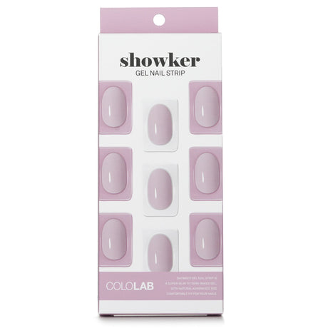 Cololab Showker Gel Nail Strip #CSF311 in Lovely Violet for easy, mess-free, salon-quality nail art with zero drying time.