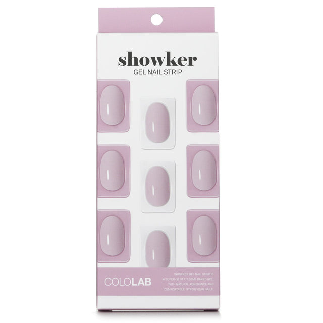 Cololab Showker Gel Nail Strip #CSF311 in Lovely Violet for easy, mess-free, salon-quality nail art with zero drying time.