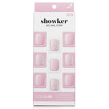 Cololab Showker Gel Nail Strip #CPG107 in Romantic Tutu design offers easy, lasting, salon-quality manicures at home.