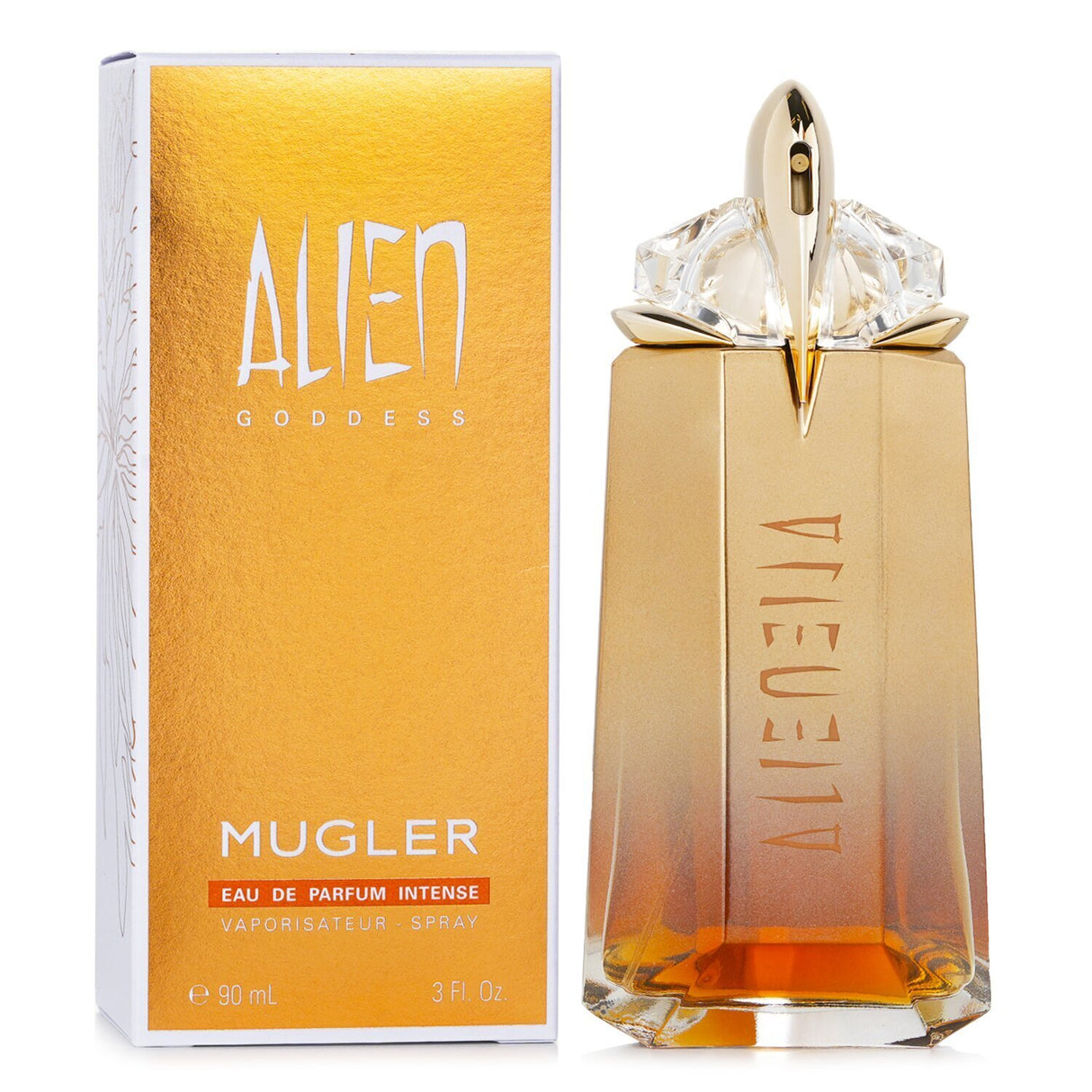 Thierry Mugler Alien Goddess Eau De Parfum Intense Spray - amber floral fragrance with notes of coconut, jasmine, and vanilla.