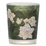 100% beeswax votive candle in a recycled glass jar, featuring floral neroli and gardenia scents with musk undertones.