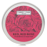 100% beeswax mini tin candle in red rose scent, featuring a wooden wick for a clean burn and eco-friendly packaging.