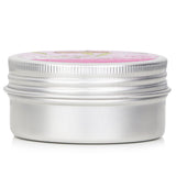 Beeswax mini tin candle infused with Jasmine, Rose & Cranberry; features a wooden wick and eco-friendly packaging.