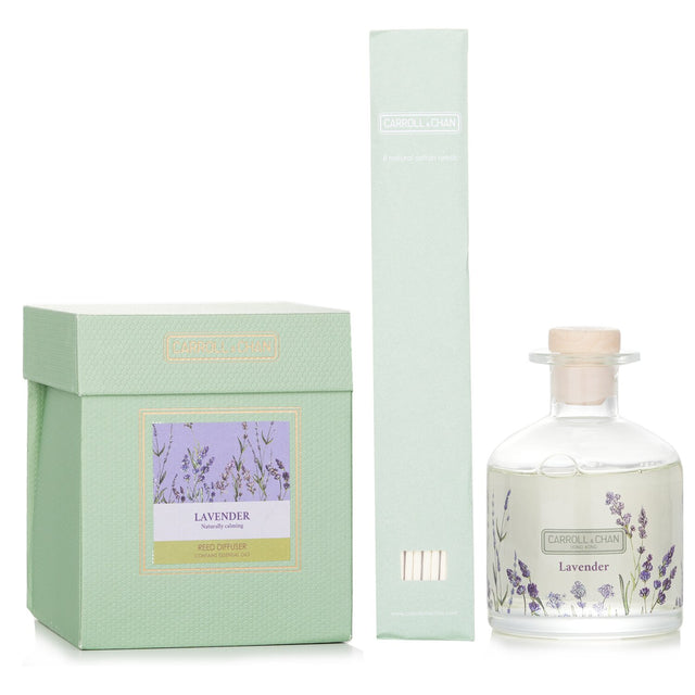 Carroll & Chan lavender reed diffuser in 200ml, promoting relaxation with a long-lasting calming fragrance for home ambiance.
