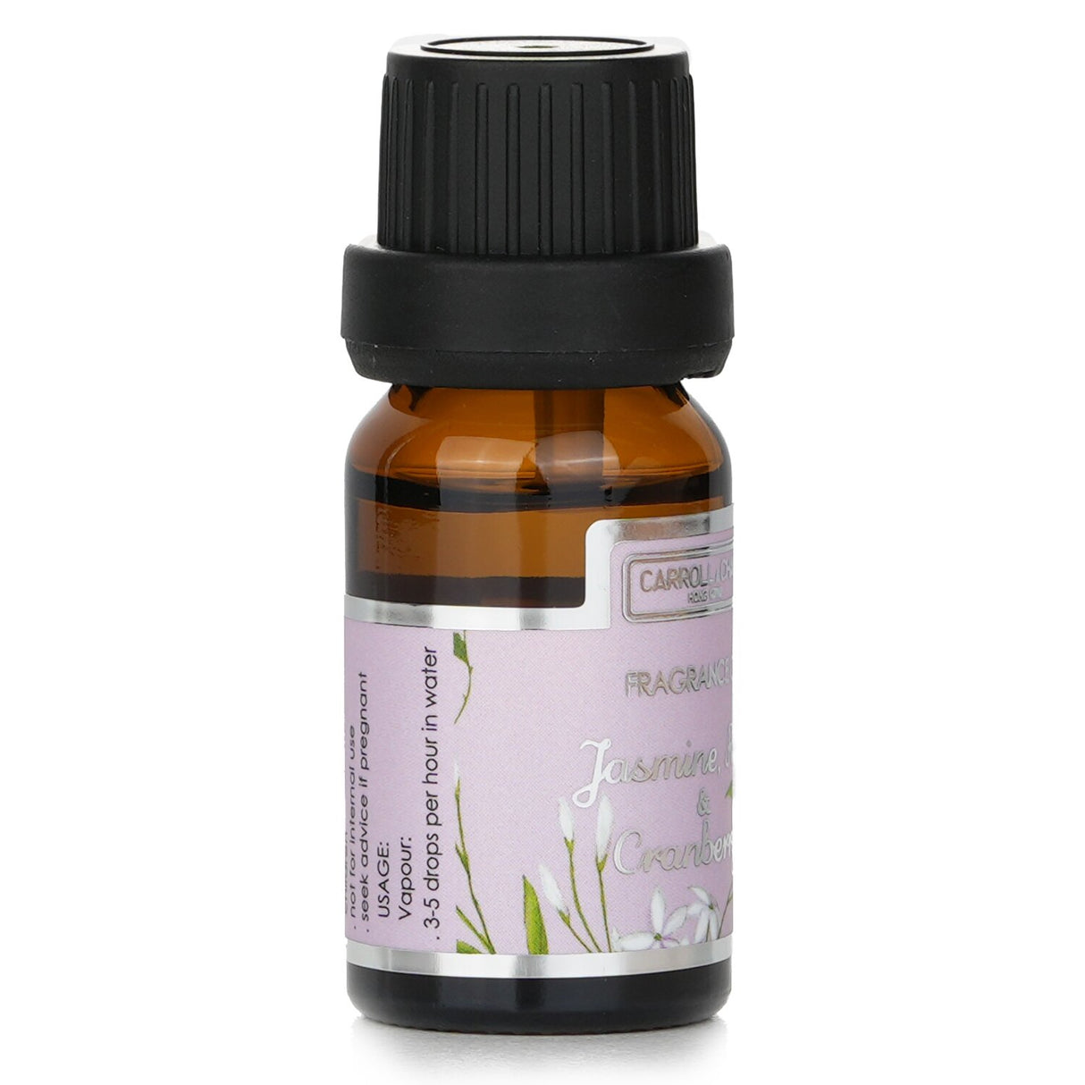 Carroll & Chan Fragrance Oil in 10ml bottle, blending jasmine, rose, and cranberry for a serene, garden-inspired aroma.