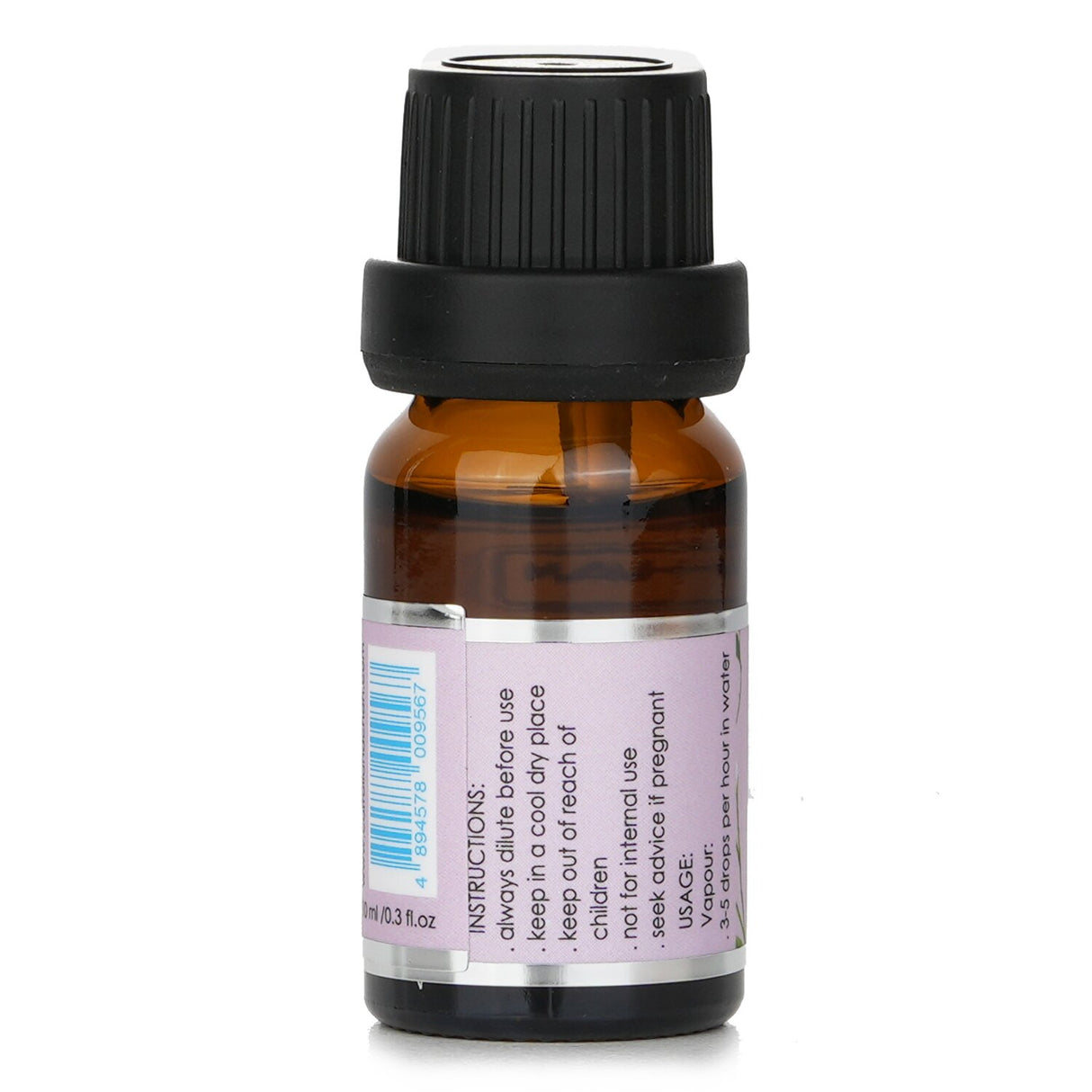 Fragrance oil bottle showcasing a blend of jasmine, rose, and cranberry for a serene and inviting atmosphere.