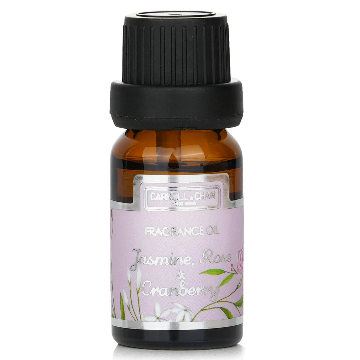 Carroll & Chan fragrance oil in 10ml bottle, blending jasmine, rose, and cranberry for an enchanting, tranquil aroma.