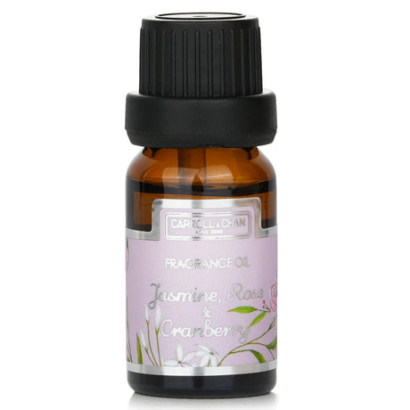 Carroll & Chan fragrance oil in 10ml bottle, blending jasmine, rose, and cranberry for an enchanting, tranquil aroma.