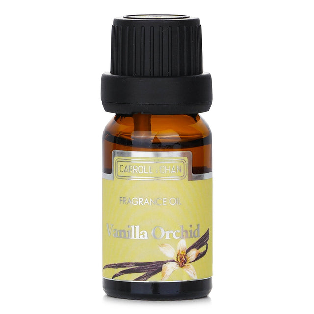 Vanilla Orchid fragrance oil in a 10ml bottle, perfect for diffusers and cosmetic creations, offering a warm, inviting aroma.