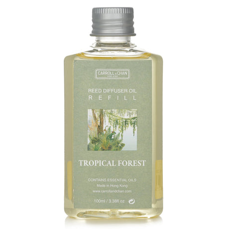 Carroll & Chan Reed Diffuser Refill in # Tropical Forest, 100ml, brings calming tropical scents to enhance your home ambiance.