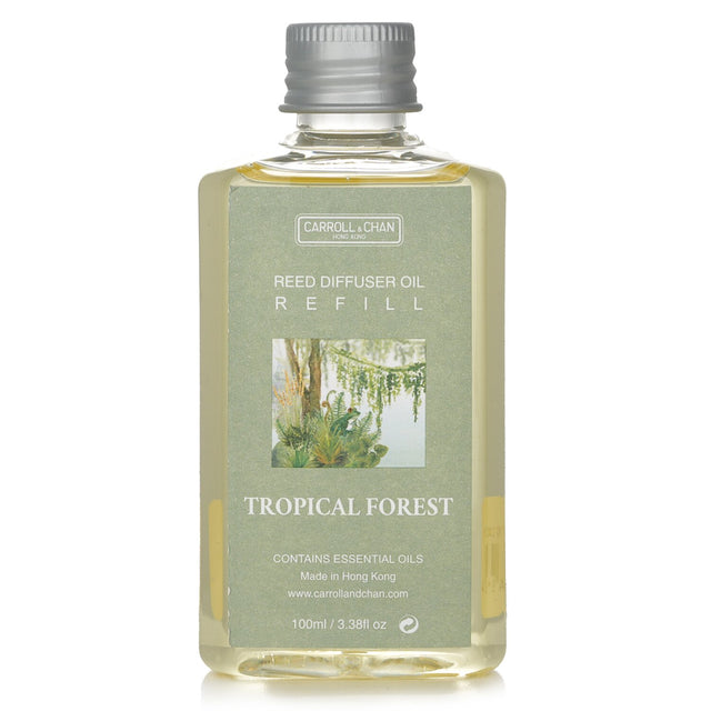 Carroll & Chan Reed Diffuser Refill in # Tropical Forest, 100ml, brings calming tropical scents to enhance your home ambiance.