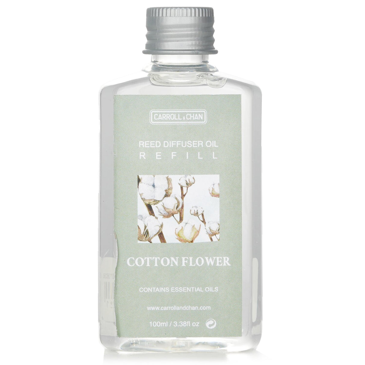 Carroll & Chan Reed Diffuser Refill in Cotton Flower, 100ml, for a soothing, fresh linen aroma in your home.