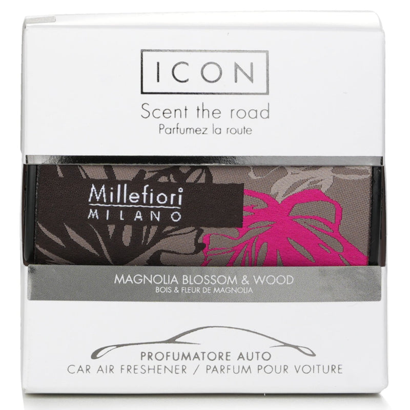 Millefiori - Icon Textile Floral Car Air Freshener - Magnolia Blossom & Wood  -