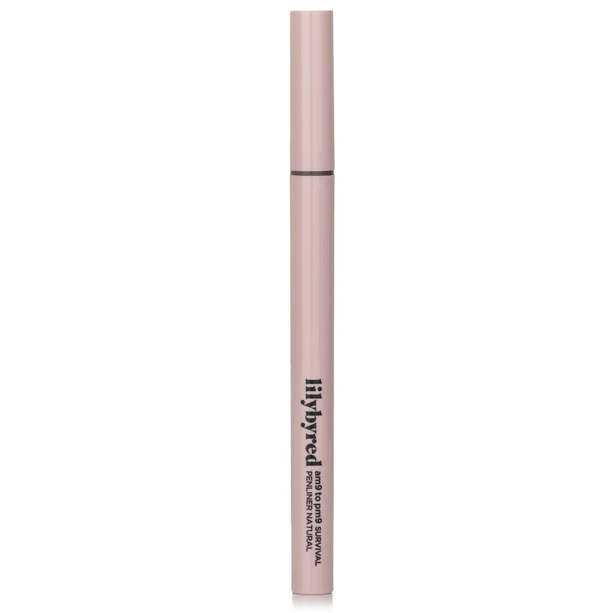 Lilybyred am9 to pm9 Survival Penliner Natural #02, a long-lasting eyeliner with a precision 0.1mm brush for flawless application.