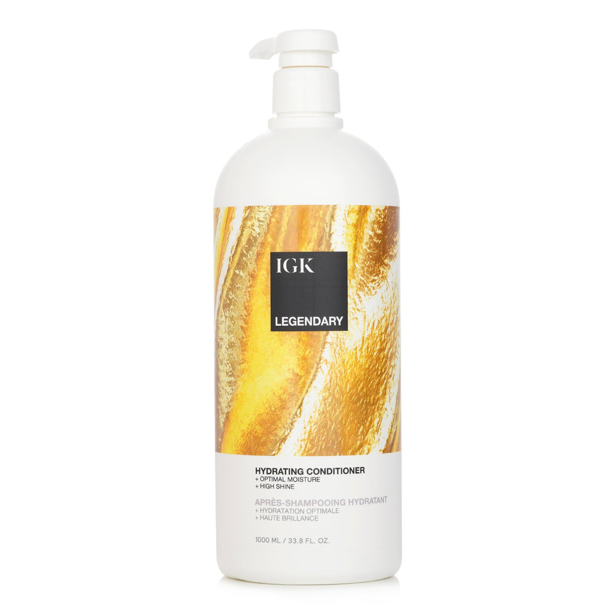 IGK Legendary Hydrating Conditioner 1000ml: Nourishing, vegan formula for shiny, manageable hair; great for all hair types.