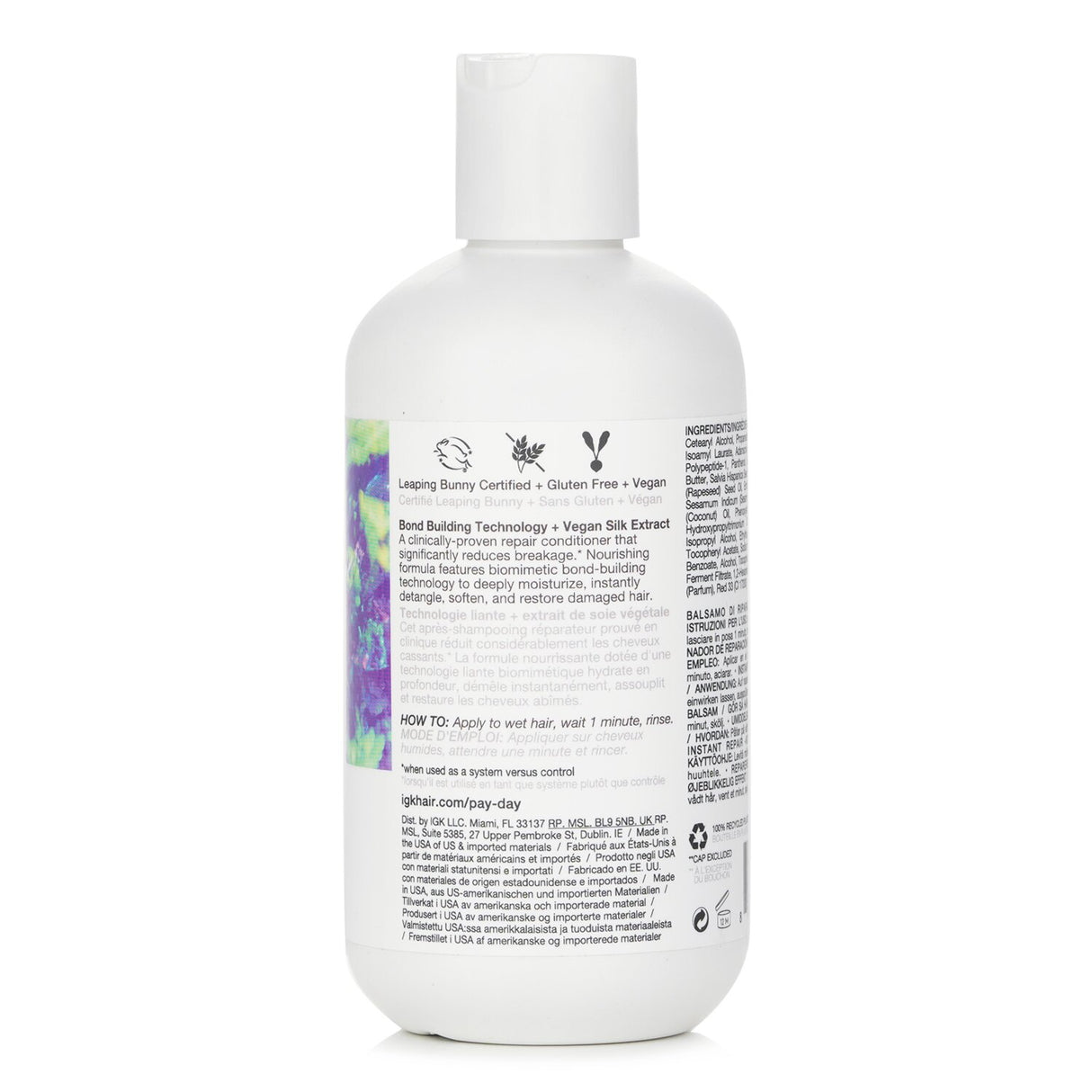 Vegan conditioner for damaged hair, featuring baobab and amla oils for moisture, strength, and a smooth finish.