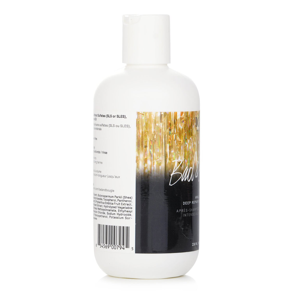 Lightweight deep repair conditioner with amla oil, coconut oil, and vegetable protein for rejuvenating dry, damaged hair.