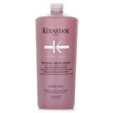 Nourishing shampoo for color-treated hair, reduces porosity and frizz while enhancing shine, sulfate-free formula.