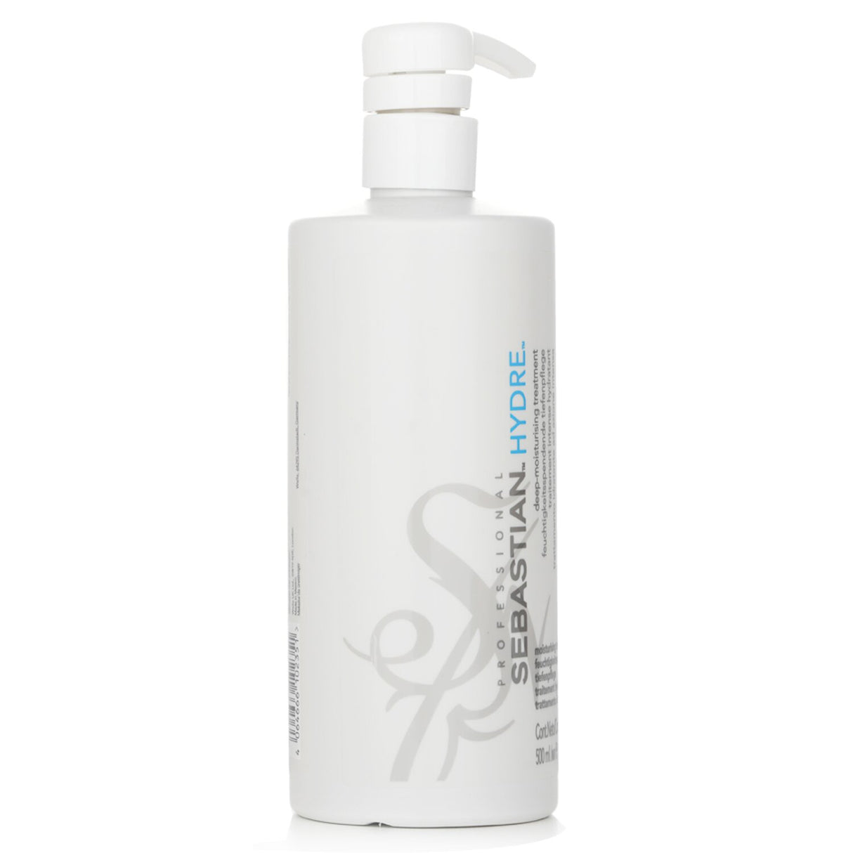 Sebastian Hydre Moisturizing Treatment 500ml for intense hydration, smoothing, and protecting color-treated hair from dryness.