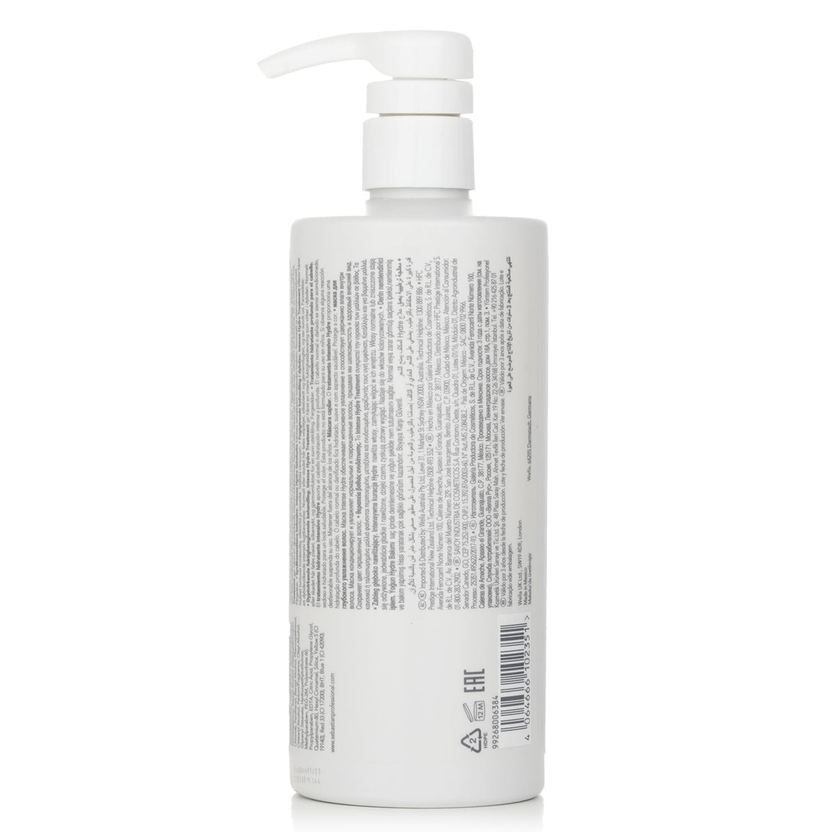 Moisturizing treatment for dry, frizzy, and color-treated hair, ensuring hydration and shine in a 500ml bottle.