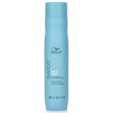 Wella Invigo Aqua Pure 300ml shampoo bottle designed for deep cleansing, enriched with Lotus Extract and Menthol for fresh, soft hair.