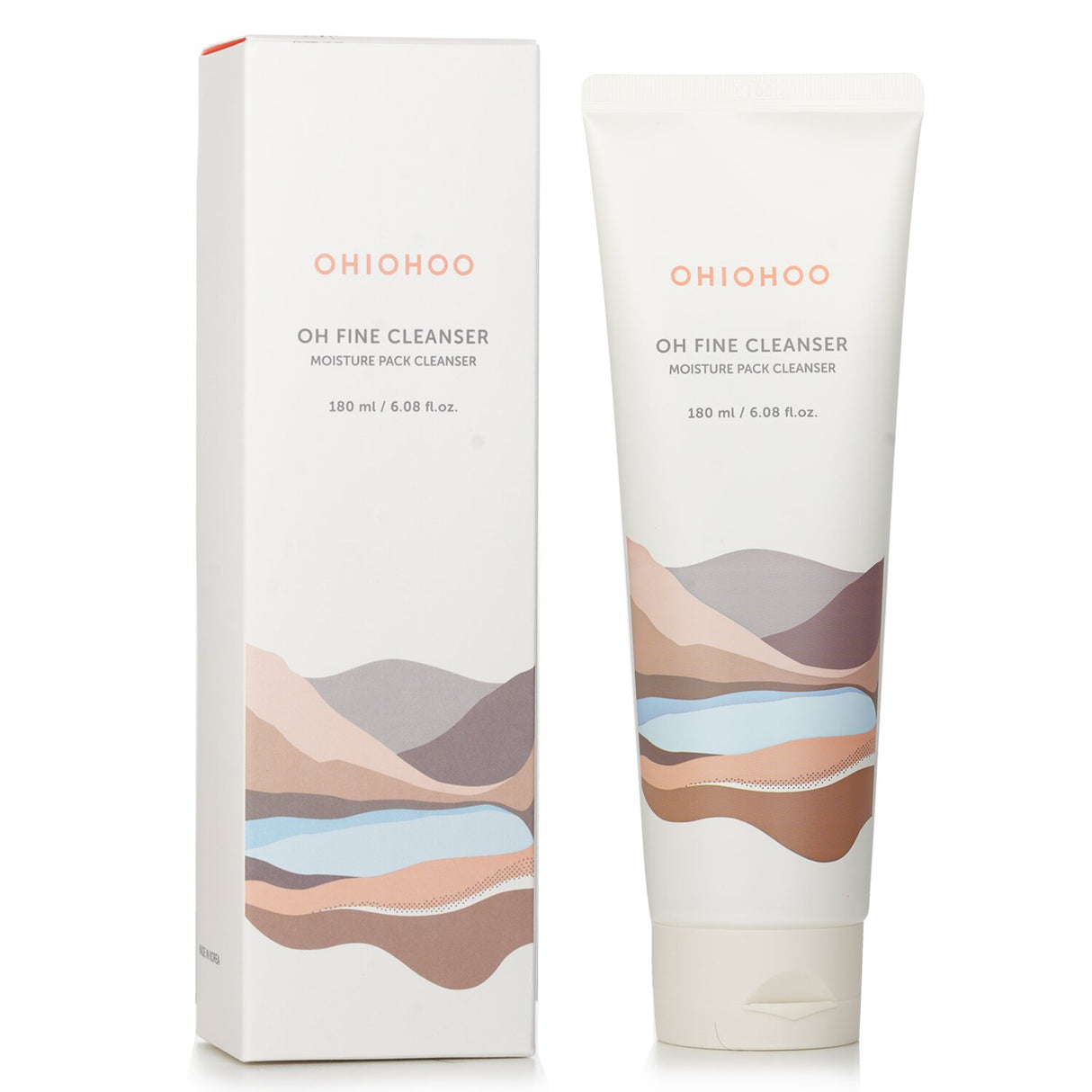 OHIOHOO Oh Fine Cleanser - 180ml, a luxurious jelly-textured facial foam that hydrates and cleanses for radiant skin.