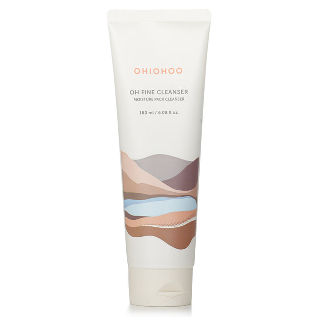 Luxurious 180ml OHIOHOO Oh Fine Cleanser with a jelly-like texture for gentle, moisturizing cleansing and hydration.