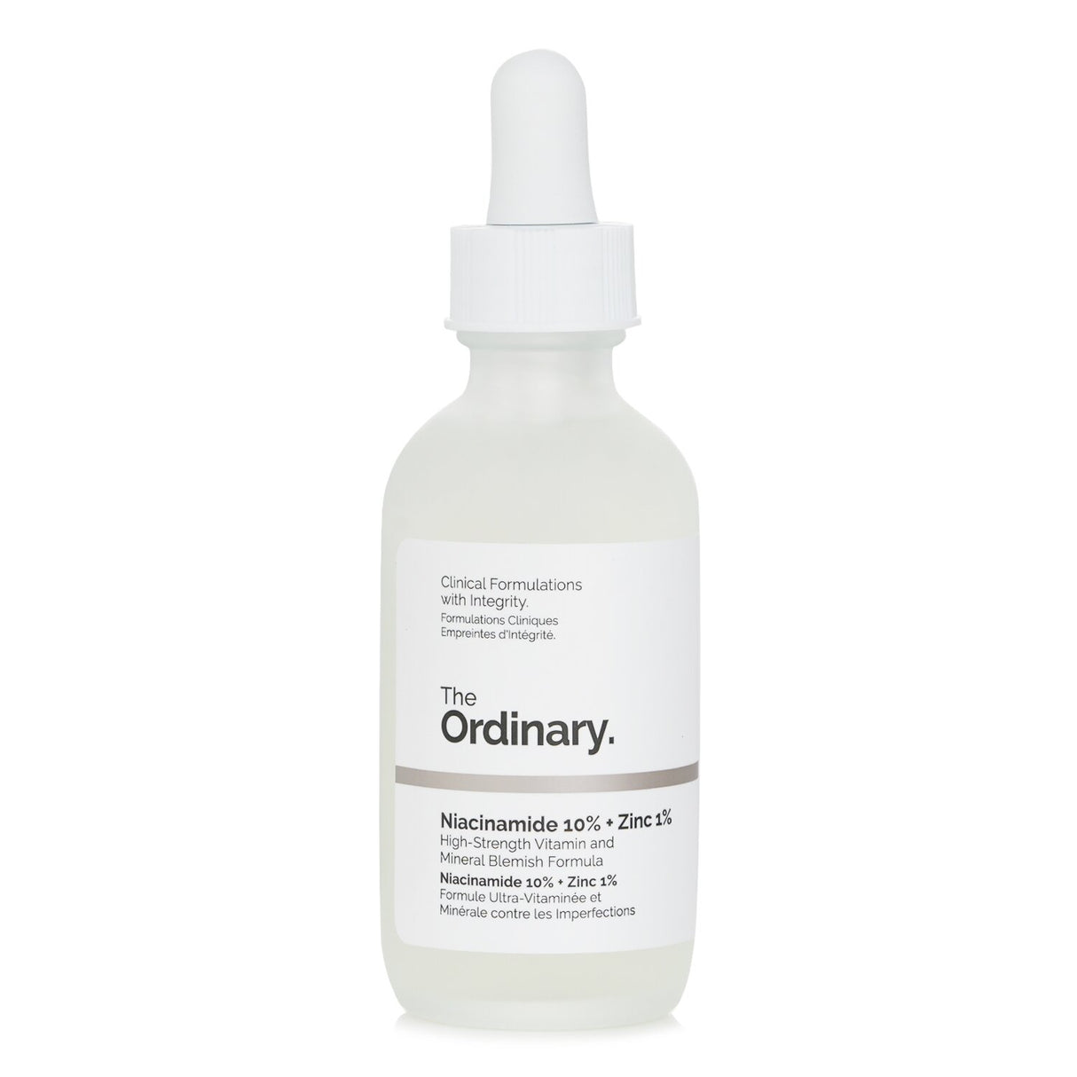 Lightweight serum with 10% Niacinamide and 1% Zinc designed to hydrate and brighten blemish-prone skin.