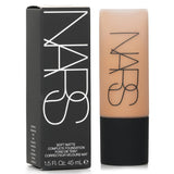 Oil-free, full coverage foundation in Medium 3.5 with a soft matte finish, moisture retention, and 16-hour wear.