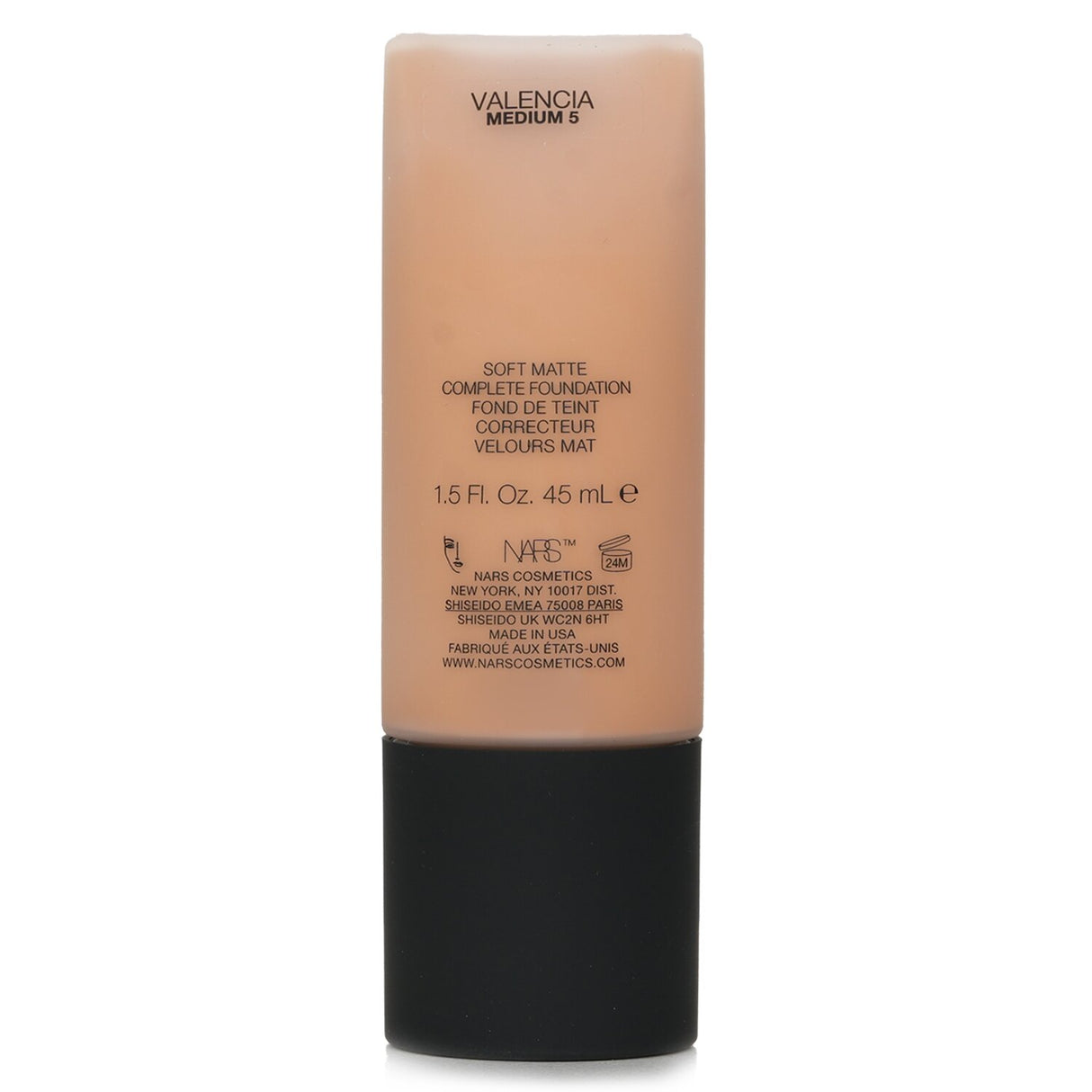 NARS Soft Matte Complete Foundation in #Valencia with full coverage, oil-free formula for a lasting soft matte finish.