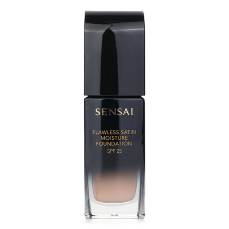 Kanebo Sensai Flawless Satin Moisture Foundation SPF 25 in #FS102 Ivory Beige, offering a radiant, flawless finish and hydration.