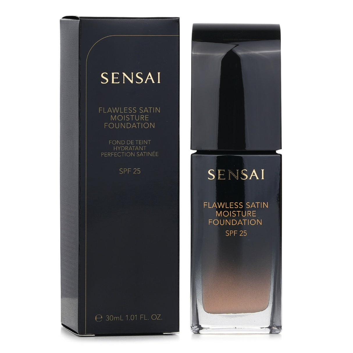 Kanebo Sensai Flawless Satin Moisture Foundation in Sand Beige offers creamy hydration and a radiant, flawless finish with SPF 25.